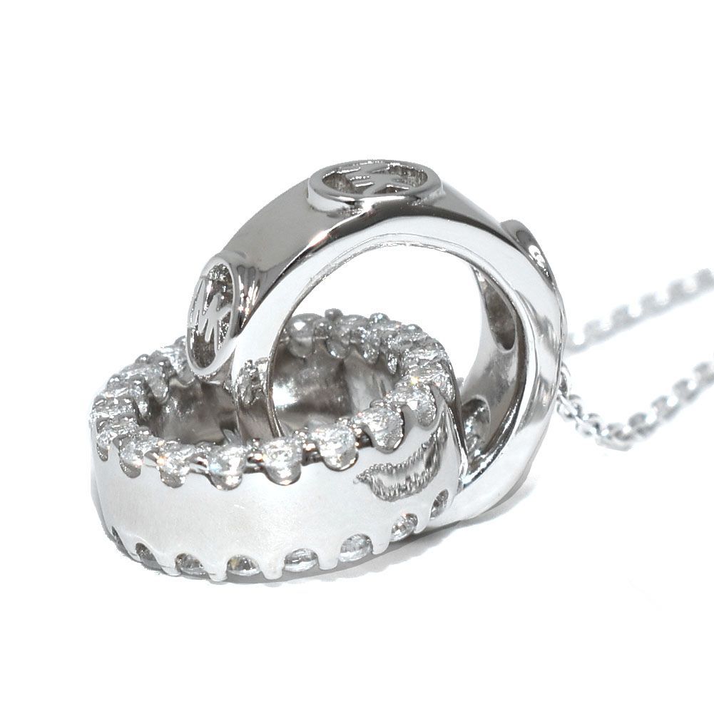 MICHAEL KORS マイケルコース FULTON PENDANT ネックレス smk157 FULTON プレシャスメタル スターリングシルバー パヴェロゴ