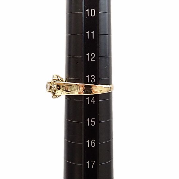 はるか様星の砂 K18 フラワーリング 天然ダイヤモンドリング 18金 はるか様星の砂 K18 フラワーリング 天然ダイヤモンドリング 18金