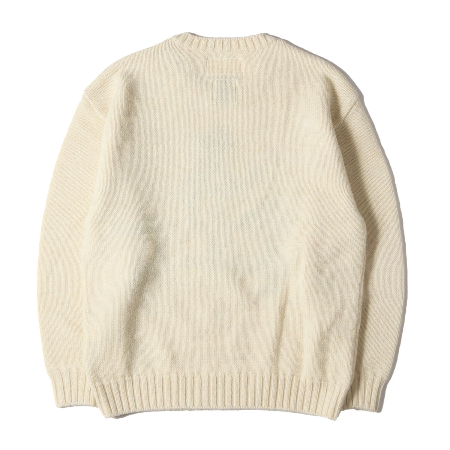 新品 WACKO MARIA ワコマリア ニット サイズ:M 23AW 世界平和プロジェクト ウールニット セーター INTARSIA CREW  NECK SWEATER ホワイト 白 トップス セーター【メンズ】 - メルカリ