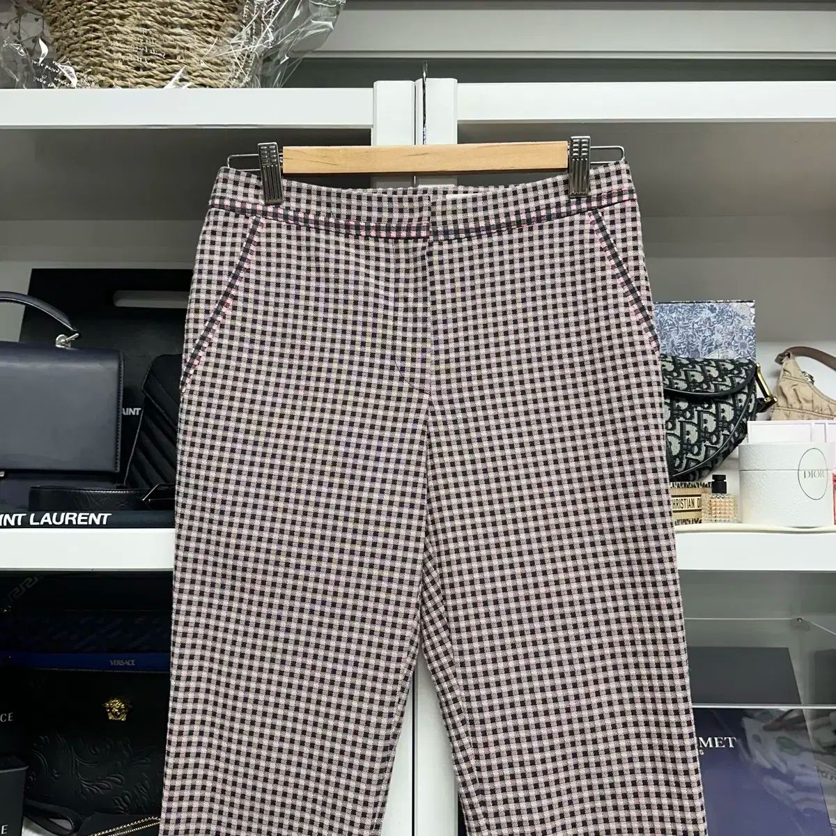 The HANDSOME SJSJ チェック柄 コットン パンツ