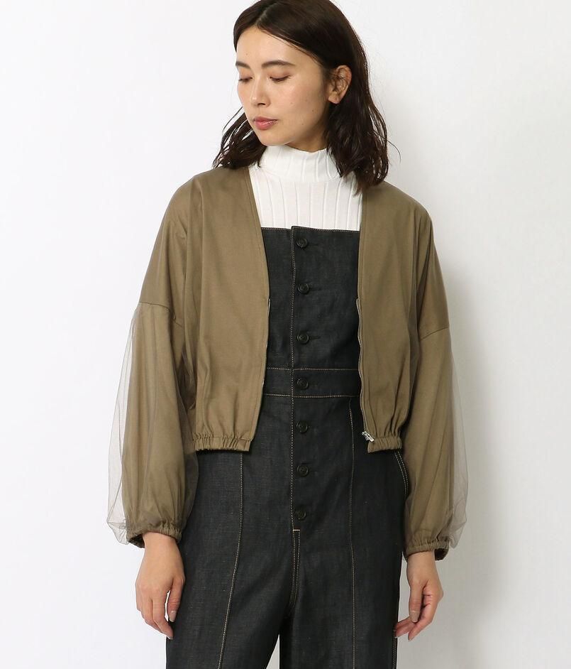 392y トゥモローランド MACPHEE チュール コンビ ショートブルゾン