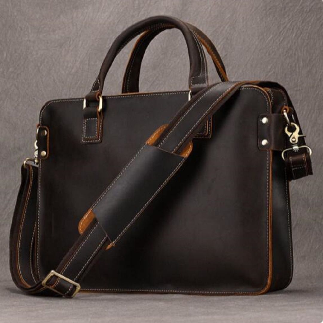 amietロック クロコ型押し本革風ビジネスバッグ ブーフケースブラック