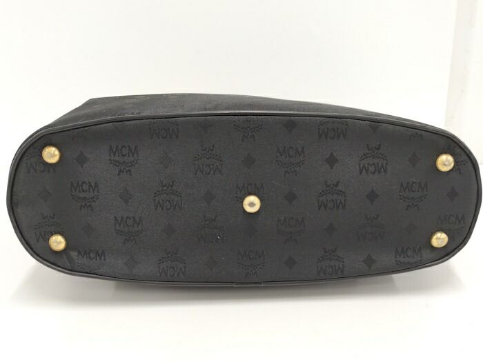 MCM トートバッグ ヴィセトス ナイロンキャンバス ブラック
