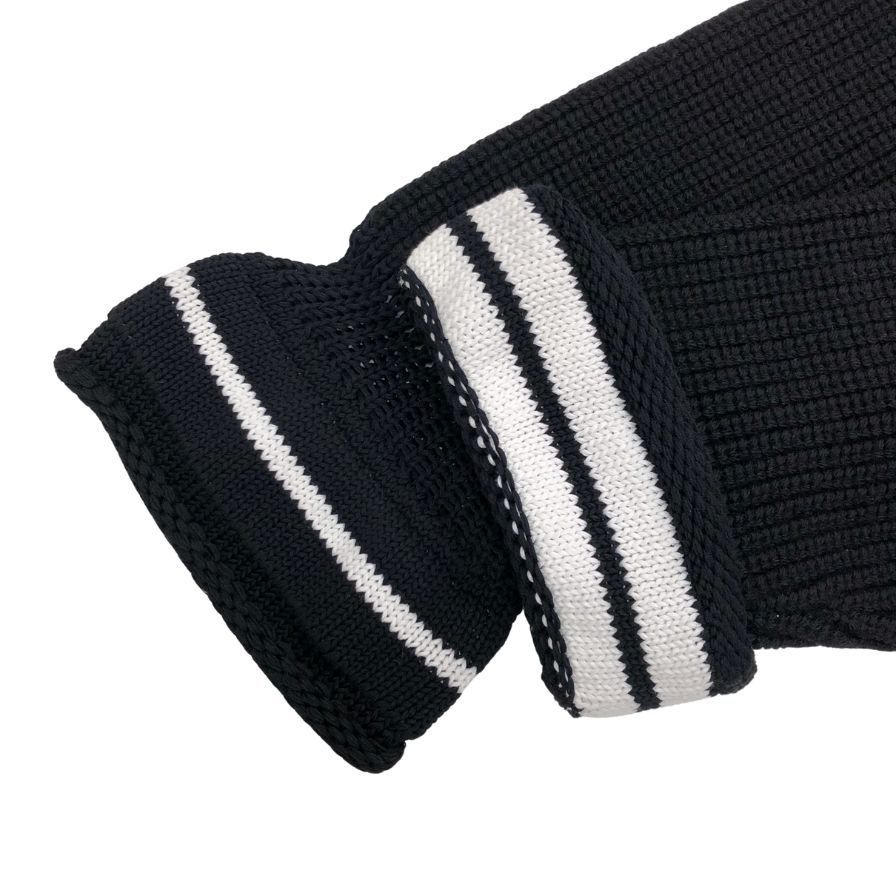 極美品◆ジバンシー フロントジップ ロゴ ニット カーディガン レディース ウール×カシミア サイズS ブラック GIVENCHY 【AFB24】 極美品◇ジバンシー フロントジップ ロゴ ニット カーディガン