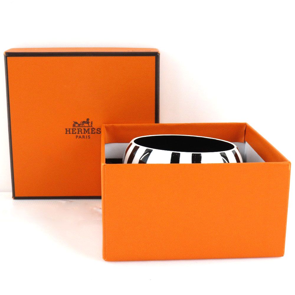 HERMES】エルメス ×ラッカーウッド 黒/白 レディース 45g