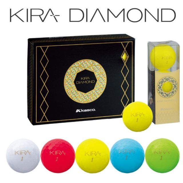 訳あり 箱潰れ 送料無料 特価 キャスコ KIRA DIAMOND ゴルフボール 1ダース 新品 キラダイヤモンド 宝石の輝き 見えるを実現した上質な美しさ 飛んで止まる 至福の打感 飛びのエンジン新配合4ピ