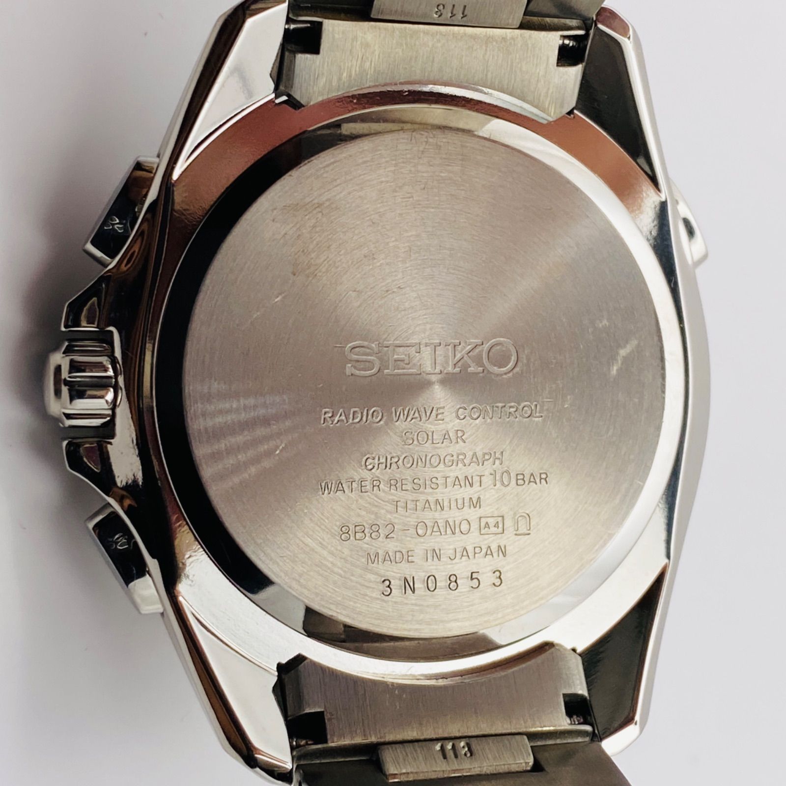 T276）良品 稼動品 SEIKO セイコー 電波ソーラー BRIGHTZ ブライツ クロノグラフ TITANIUM SAGA164 8B82-0AN0  人気 時計 メンズ ユニセックス - メルカリ