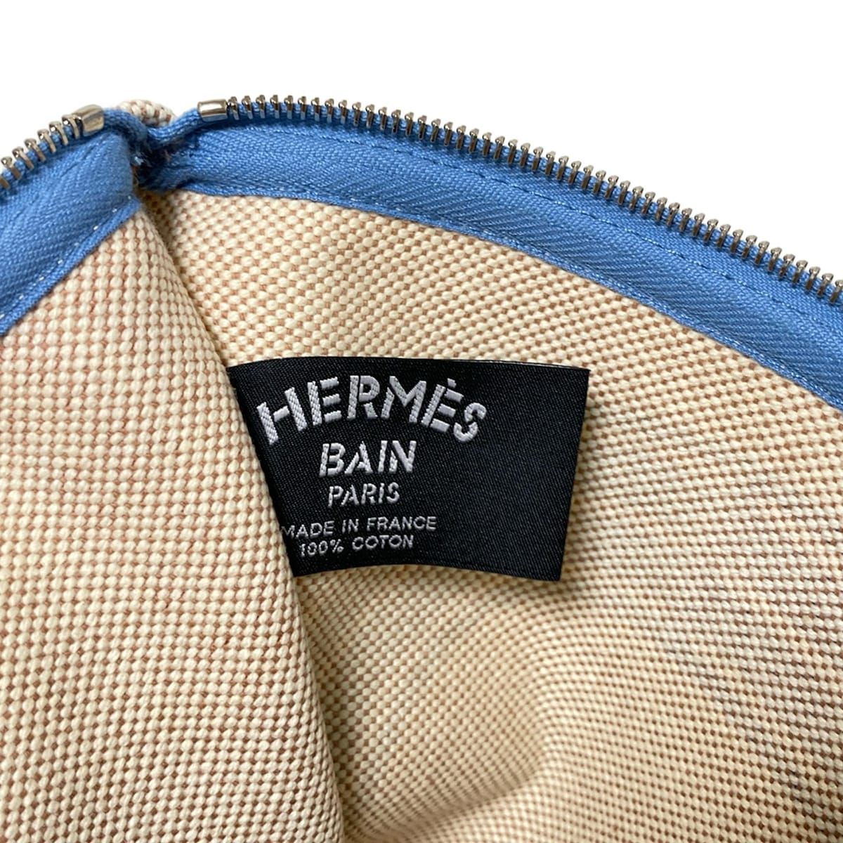 HERMES(エルメス) ポーチ ヨッティングGM マリン×ブリック×アクア  