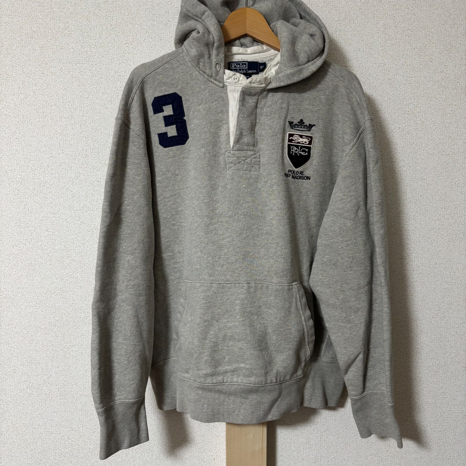 Polo by Ralph Lauren 90's フード スウェット ラガーシャツ