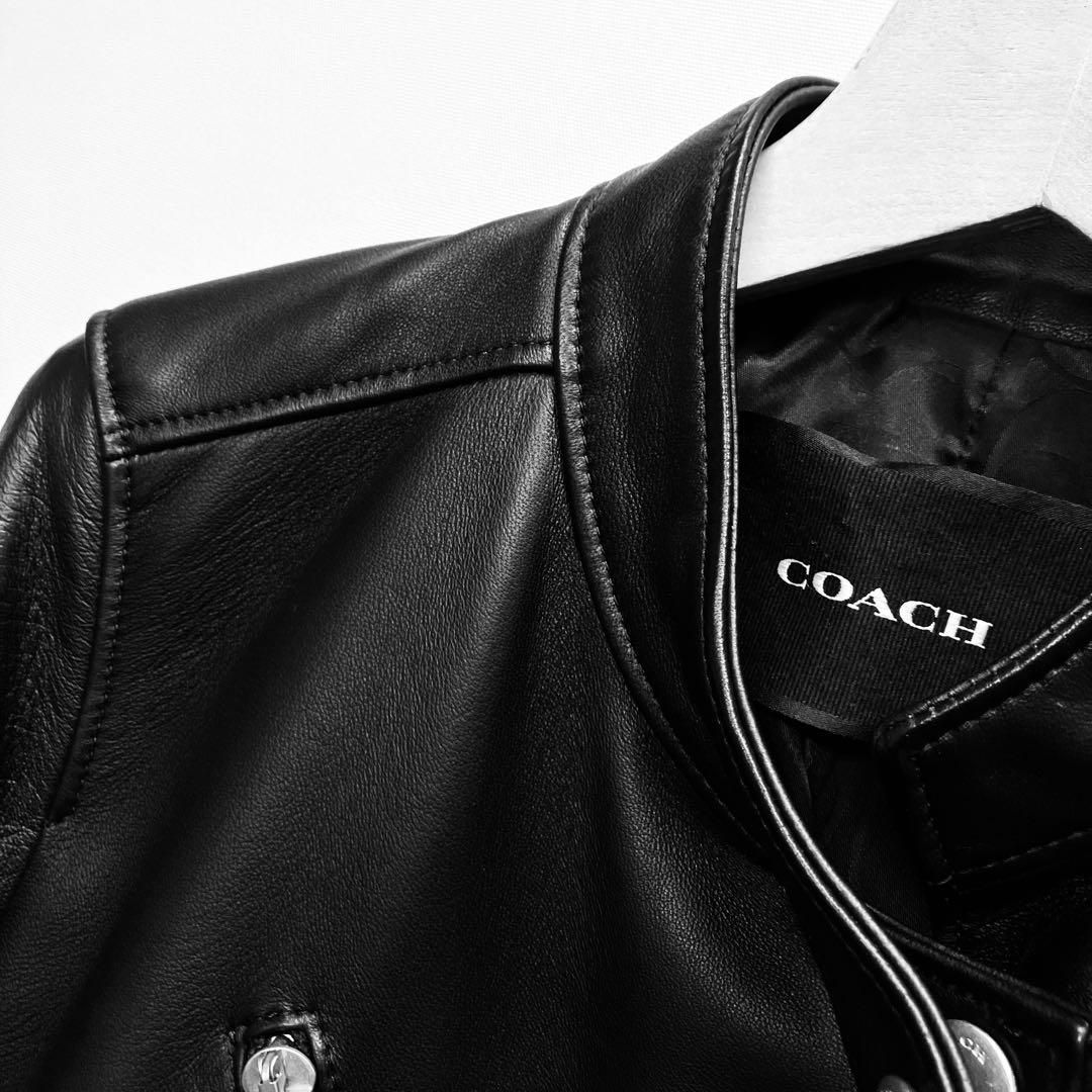 ☆新品未使用☆送料込 COACH ラムレザー ライダースジャケット XS 