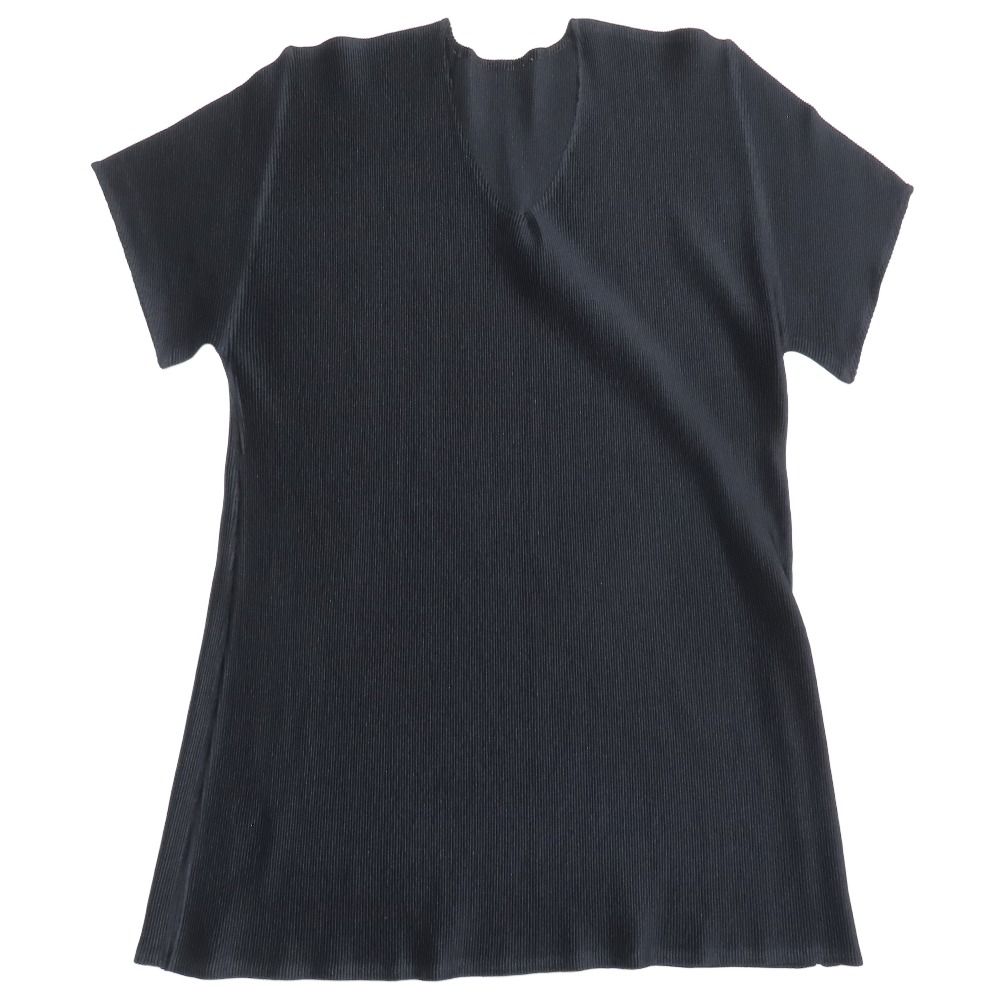【希少品】【美品】ISSEY MIYAKE プリーツVネックカットソー M ISSEY MIYAKE - 美品 イッセイミヤケ ISSEY MIYAKE カットソー T