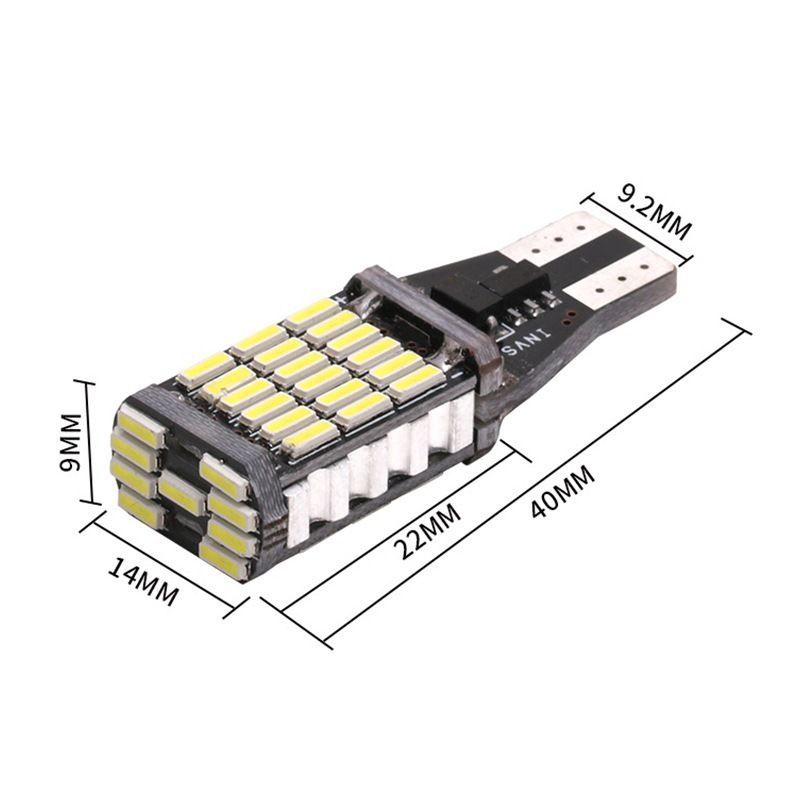 ⛵バックランプ LED バルブ 45SMD T15 T16 ホワイト白色 12V 4014 汎用 車検対応 4個 高輝度 爆光 大光量 長寿命  ウェッジ ポジション 6000K - メルカリ