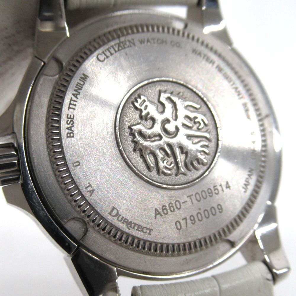 シチズン 腕時計 クォーツ CTQ57-1021 白系文字盤 ホワイト 社外製ベルト ザ・シチズン KR34281