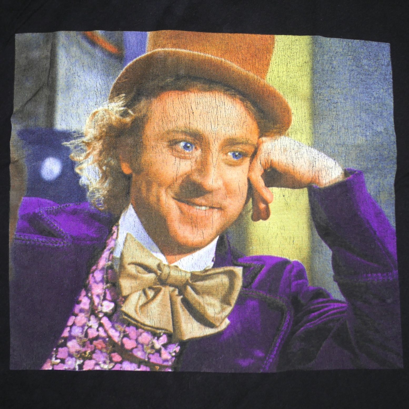 L】映画 夢のチョコレート工場 ウィリーウォンカ Tシャツ Willy Wonka 