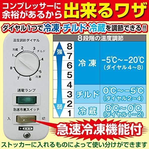 レマコム 三温度帯冷凍ストッカー (冷凍庫) 冷凍・チルド・冷蔵 RRS 