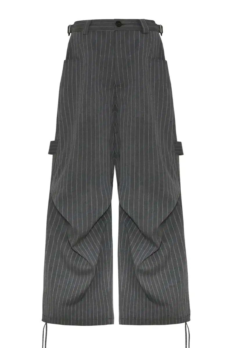 1 2 カミエン 247 一日中 ストライプ パンツ グレー