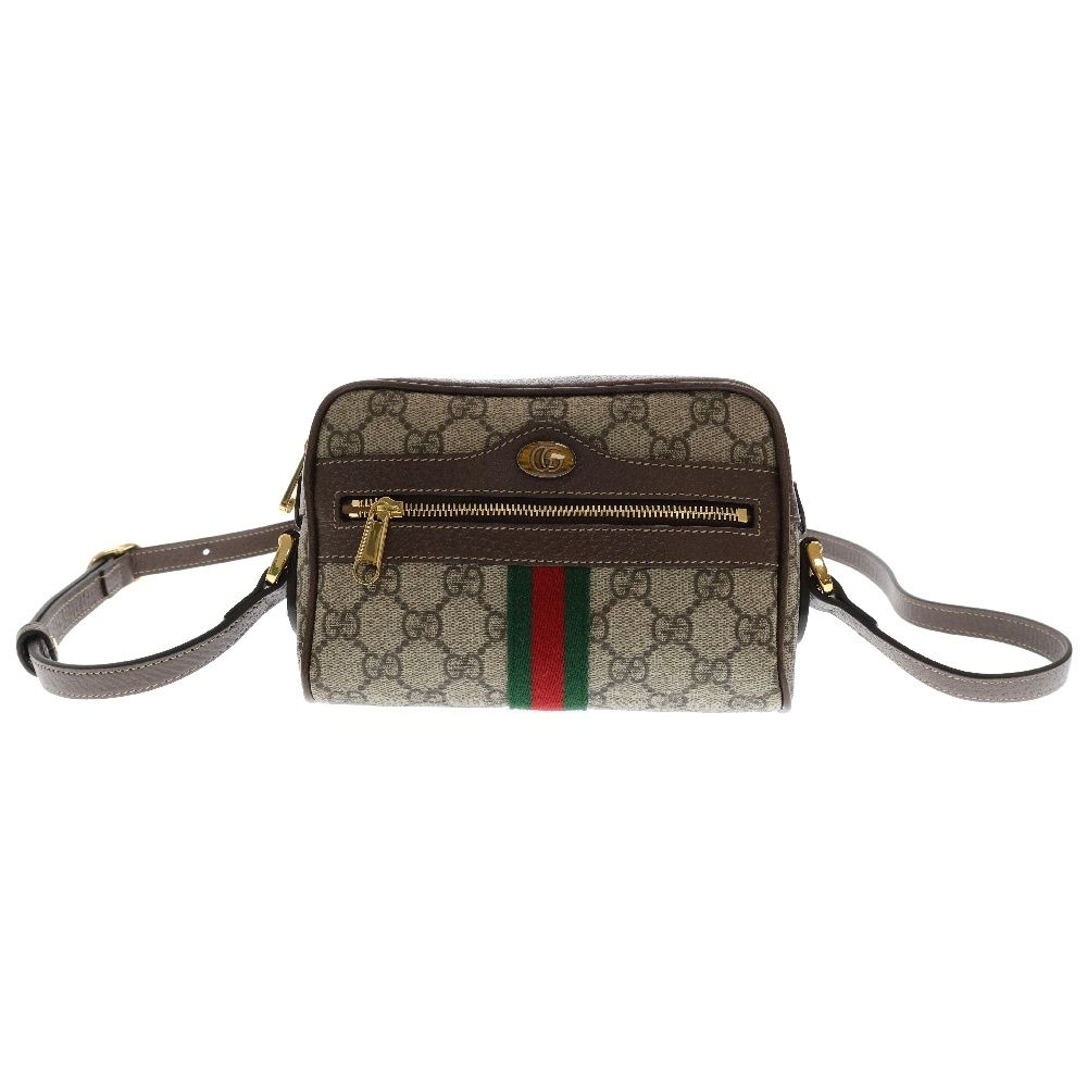 GUCCI グッチ オフィディア GGスプリーム ショルダーバッグ ベージュ PVC 89091