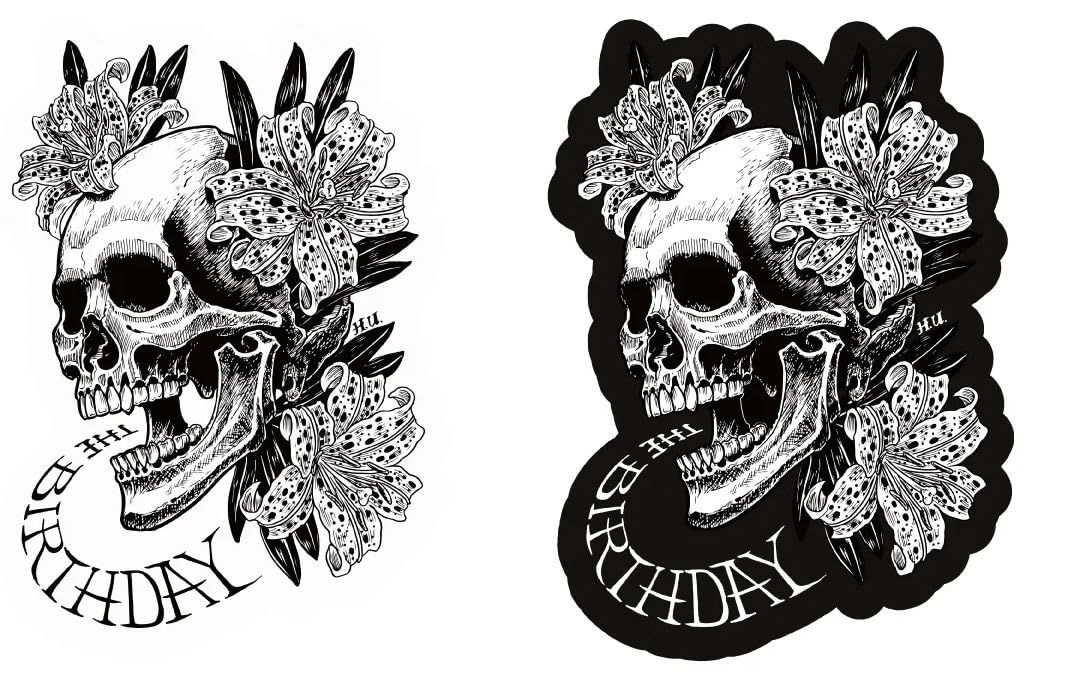 The Birthday ザ バースディ Skull ’n’ Lilies Sticker set ステッカー セット ステッカー