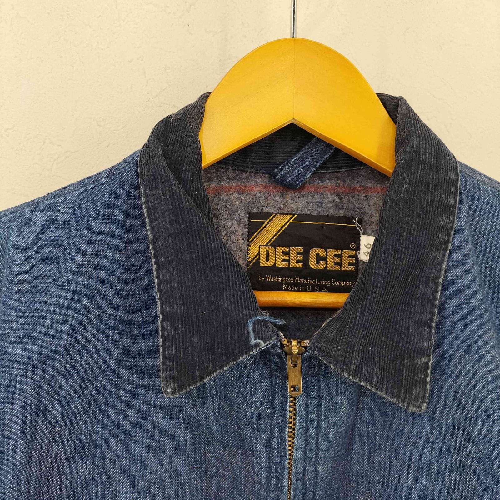 ユーズドフルギ USED古着 60-70s MADE IN USA 襟コーズ 裏地