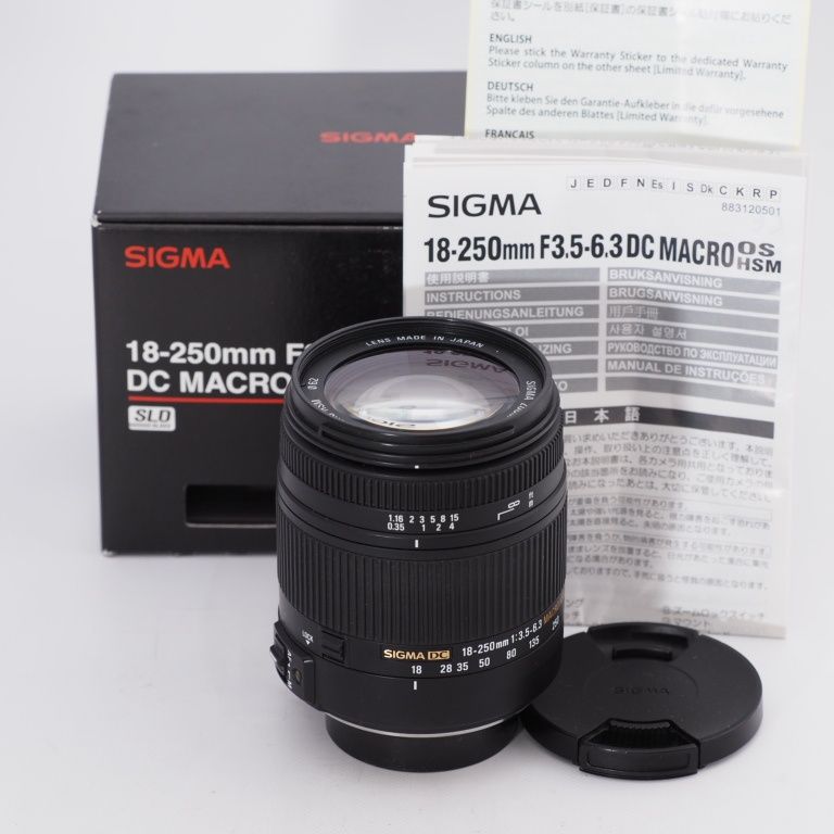 SIGMA シグマ 高倍率ズームレンズ 18-250mm F3.5-6.3 DC MACRO HSM ペンタックス Kマウント用 APS-C専用