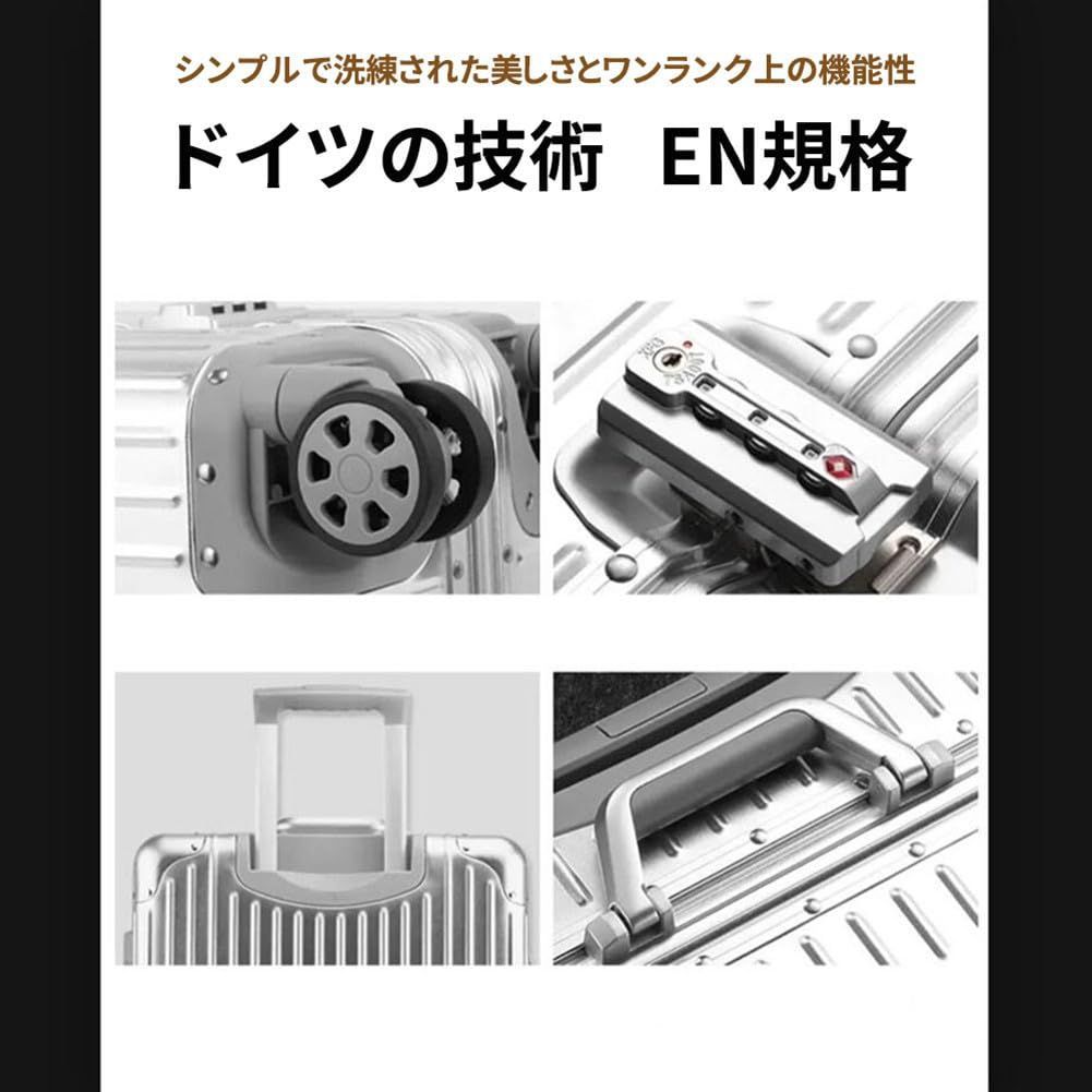  数量 スーツケース オールアルミ合金 キャリーケース 大容量 DINGHANG 合金ボディ TSAロック 静音ダブルキャスター アルミ その他 旅行かばん 小分けバッグ