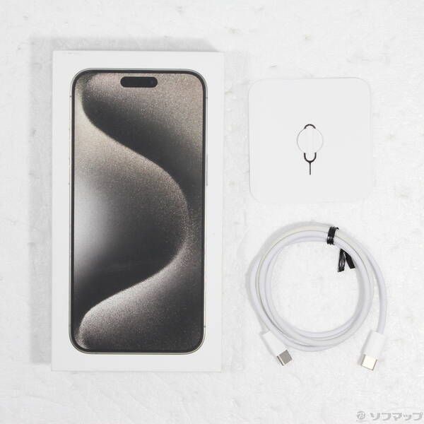 中古品〕 iPhone15 Pro Max 512GB ナチュラルチタニウム MU6W3J
