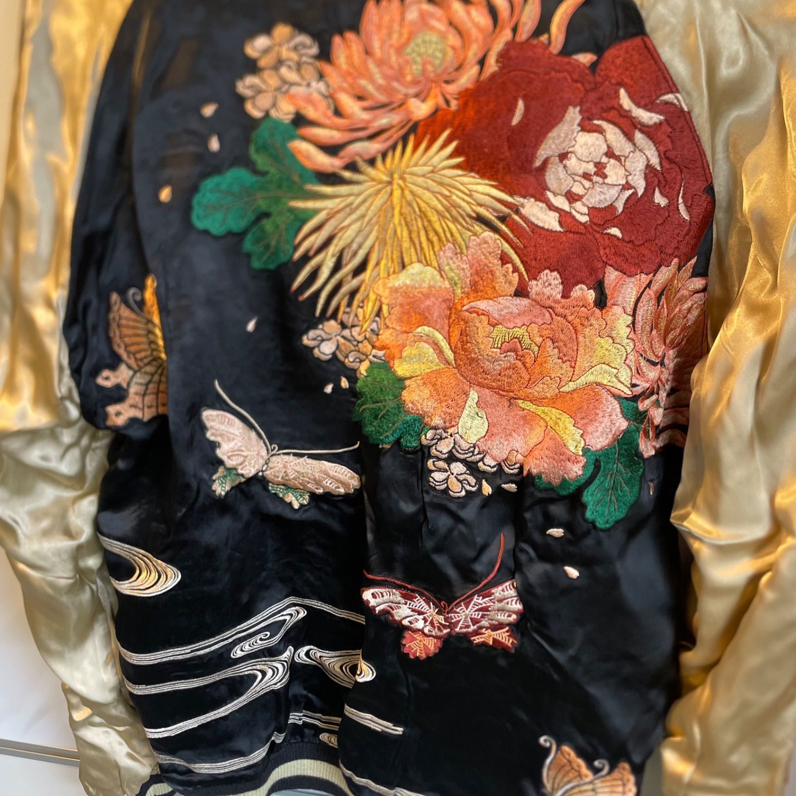 ☆新品Lサイズ☆ 百花繚乱 リバーシブル スカジャン - メルカリ