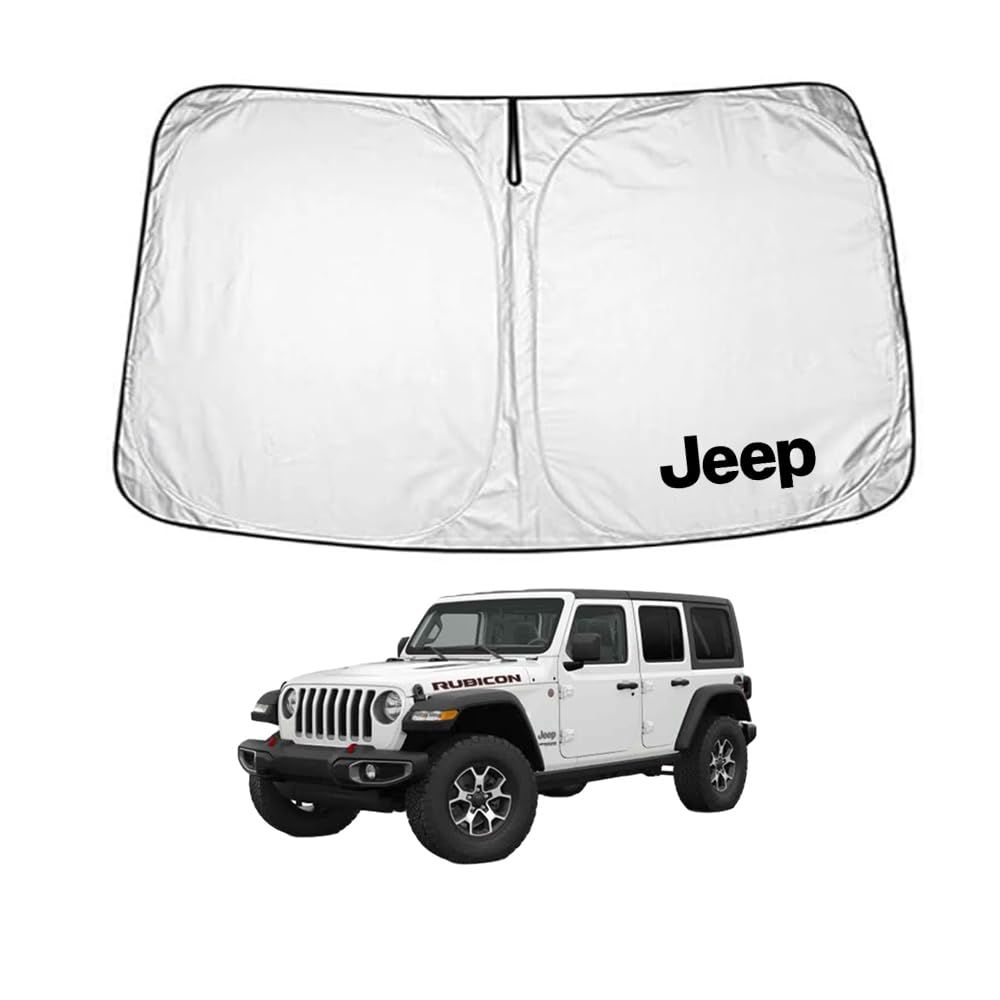 Jeep 純正JLラングラーサンシェード シルバー 収納袋付き