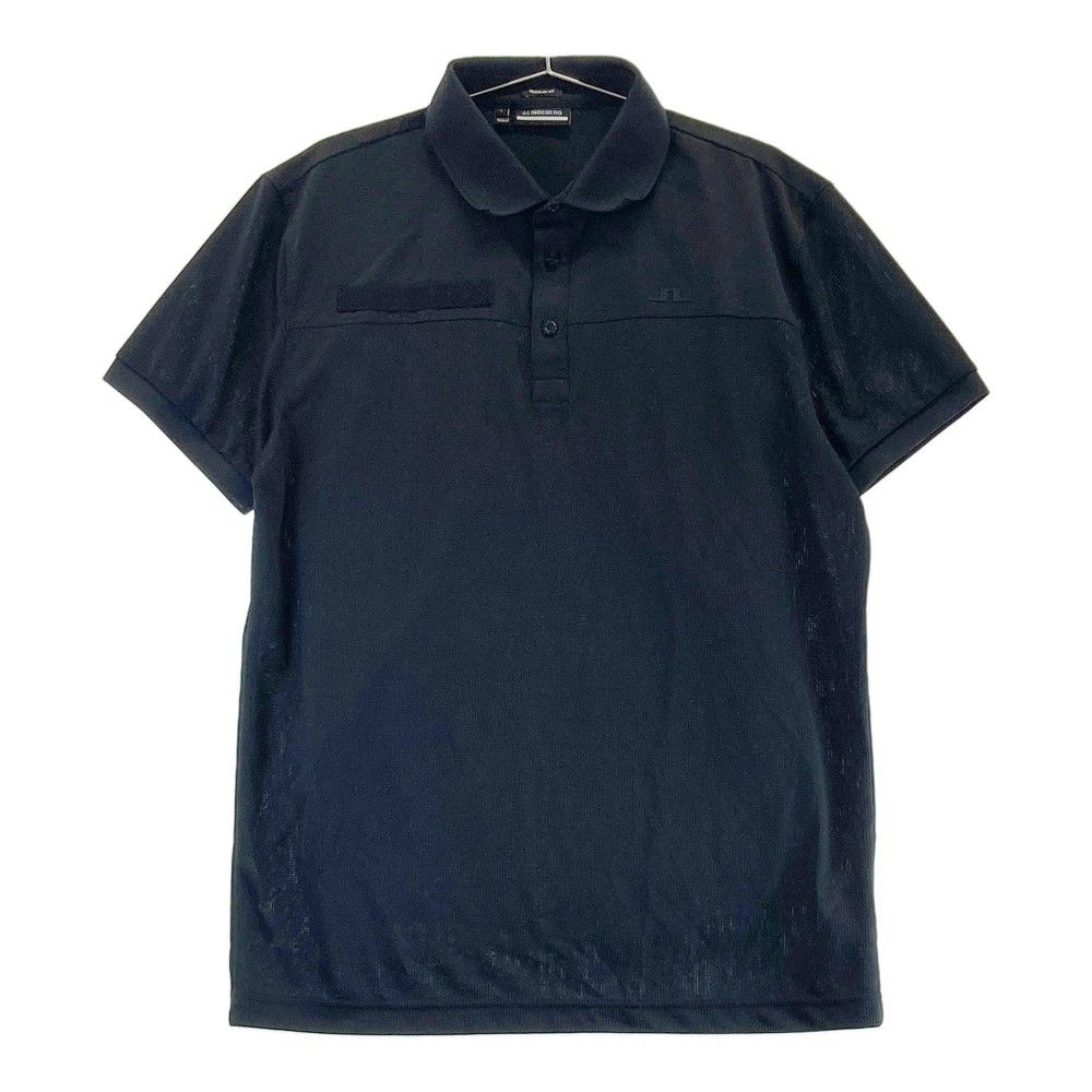 J.LINDEBERG ジェイリンドバーグ ゴルフ メンズ 半袖ポロシャツ 黒L J.LINDEBERG ジェイリンドバーグ メンズ ゴルフ 半袖ポロシャツ