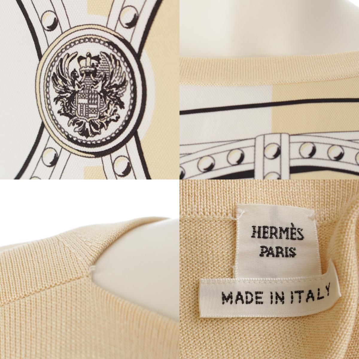 HERMES ベージュ 半袖ニットセーター 楽天市場】HERMES エルメス 半袖ニット レディース トップス