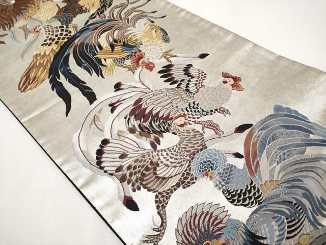 美品　川島織物　刺繍絵画 ベストストア日本一受賞店！□平和屋着物□西陣 河瀬満織物謹製