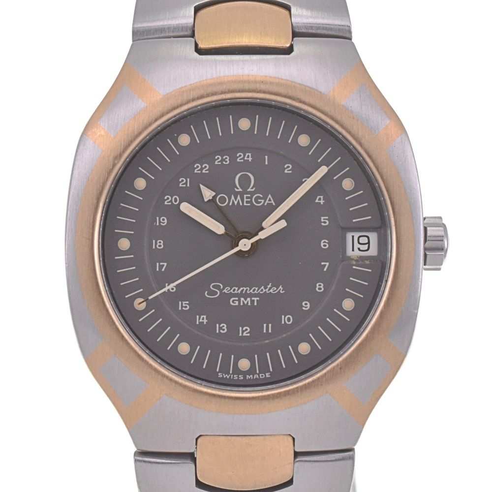 【質屋行き前の大幅値下げ】オメガ シーマスターポラリス デイトGMT YGコンビ オメガ OMEGA シーマスター ポラリス GMT デイト SS/K18YG