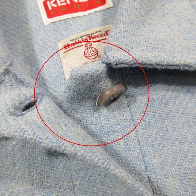 ケンゾー KENZO WOOL OVERSHIRT ウール オーバーシャツ ツイード
