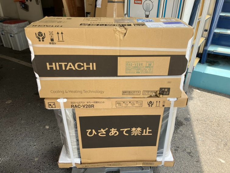 日立 エアコン 10畳 RAS-V28R W 内機梱包不良 WWW_KANDAIZUMI_COM