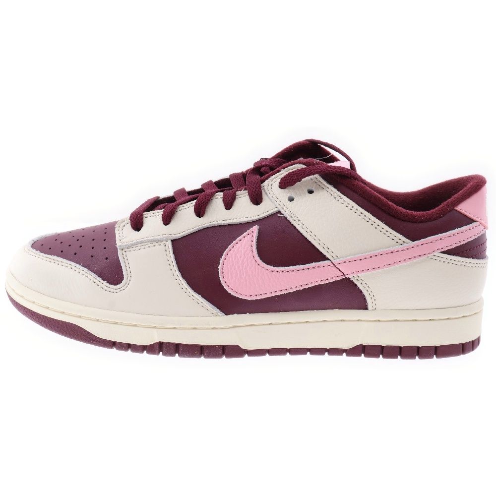 NIKE (ナイキ) DUNK LOW RETRO PRM VALENTINE'S DAY ダンク ロー バレンタインデー ローカットスニーカー バーガンディ/ピンク US10/28cm DR9705-100
