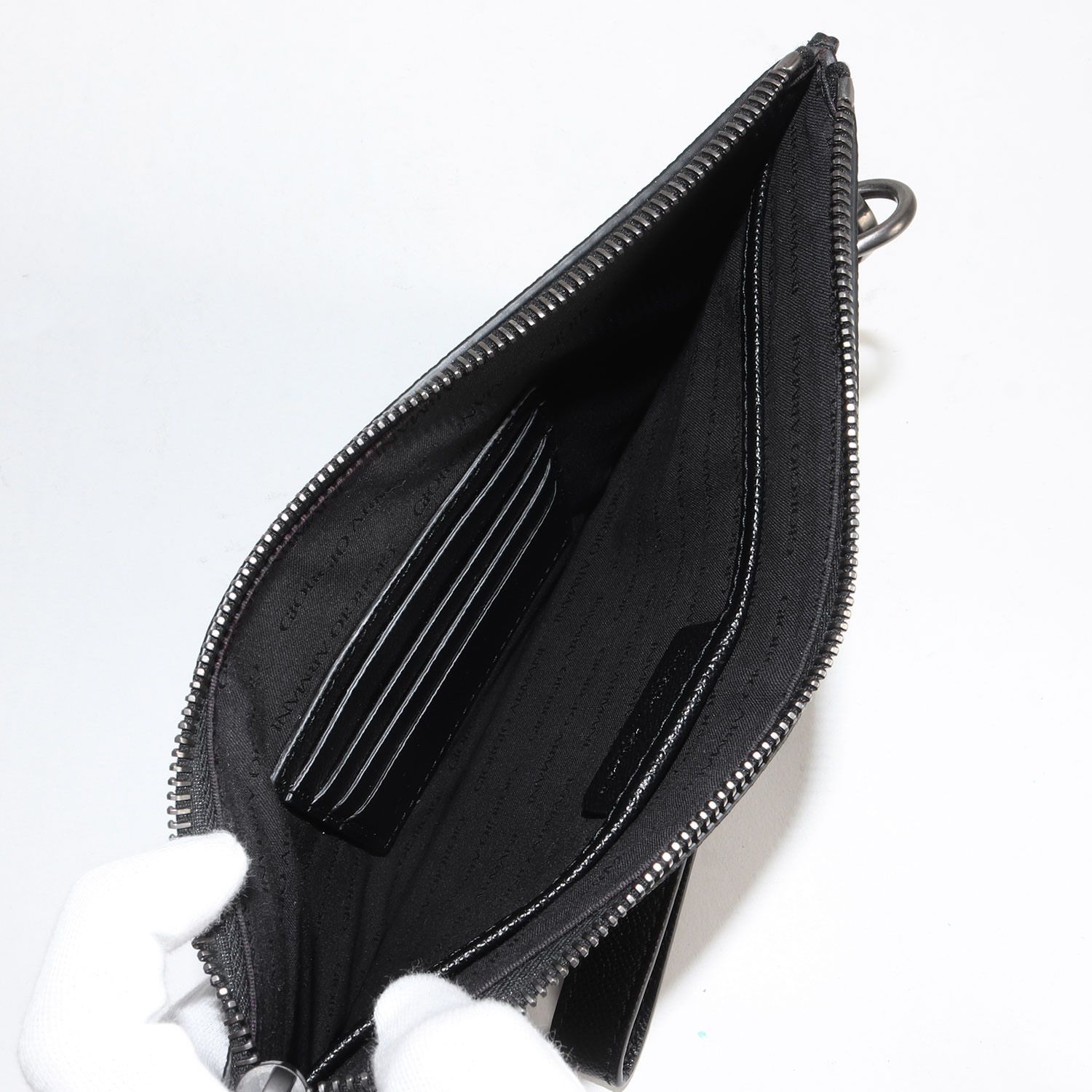 ジョルジオアルマーニ セカンドバック GIORGIO ARMANI 黒色 美品