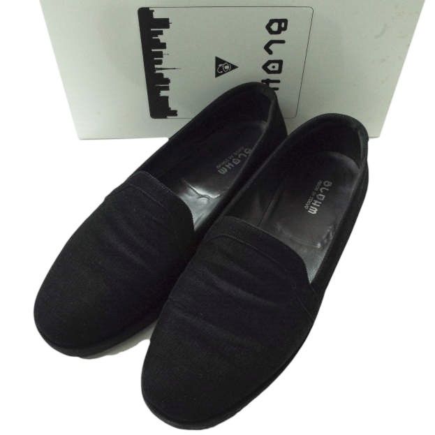 BLOHM ブローム STORE SLIP コーデュロイローファー BL-07 27cm BLACK スリッポン シューズ g9490