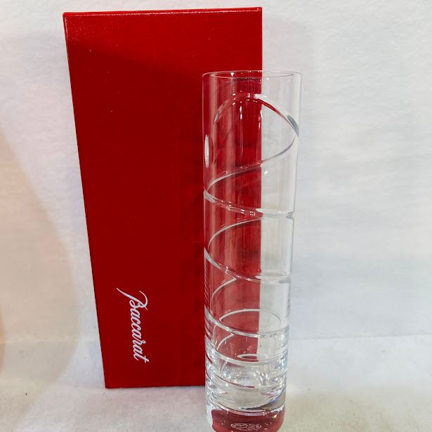 Baccarat バカラ フラワーベース オルグ スパイラル クリスタル
