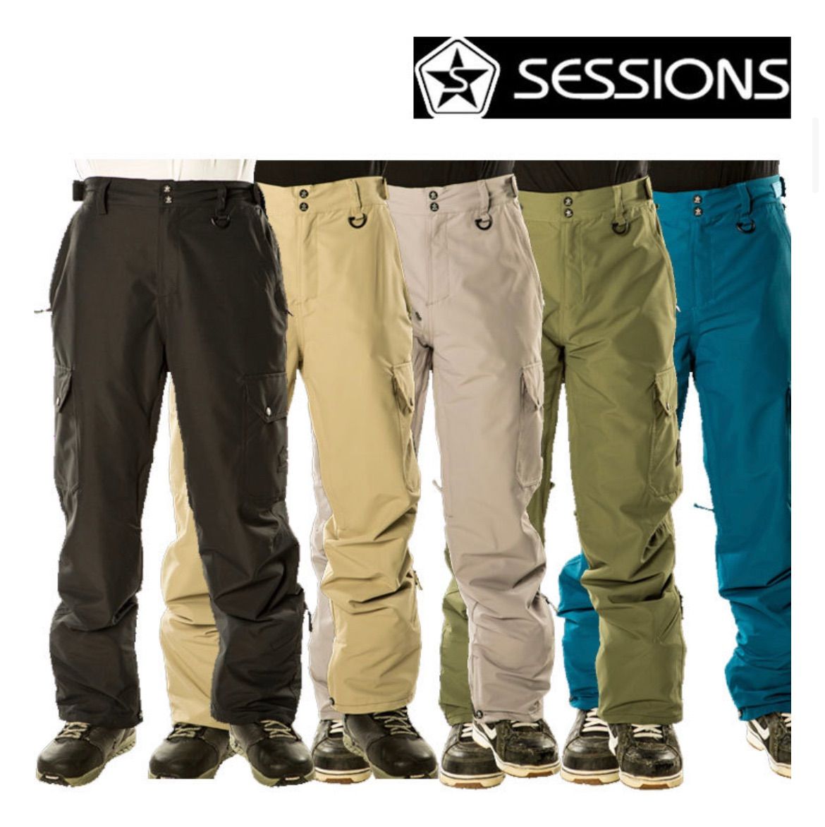 sessions chaos an スノボウェア+パンツセット