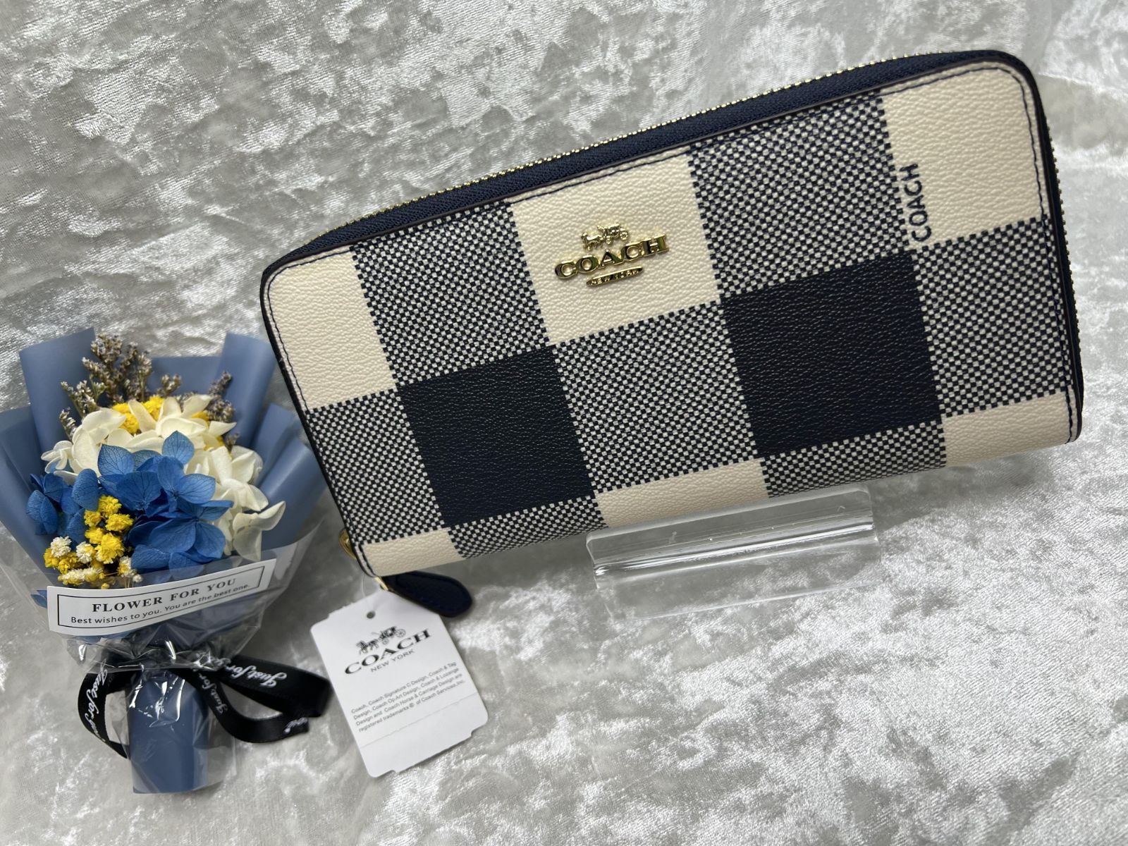 COACH コーチ 長財布 シンプル タータンチェック 数々の賞を受賞 - 小物