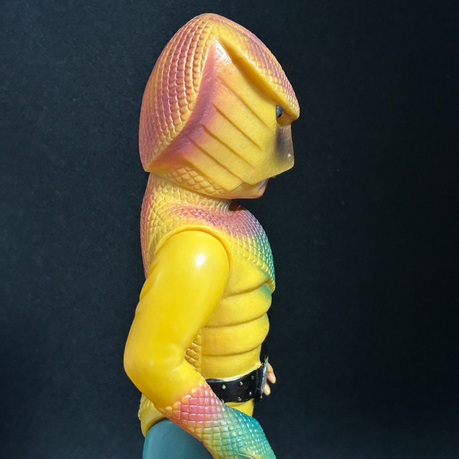 旧バンダイ製 コブラ男 キングサイズ 美品 ソフビ フィギュア 怪人 仮面ライダー 旧バンダイ製 コブラ男 キングサイズ 美品 ソフビ