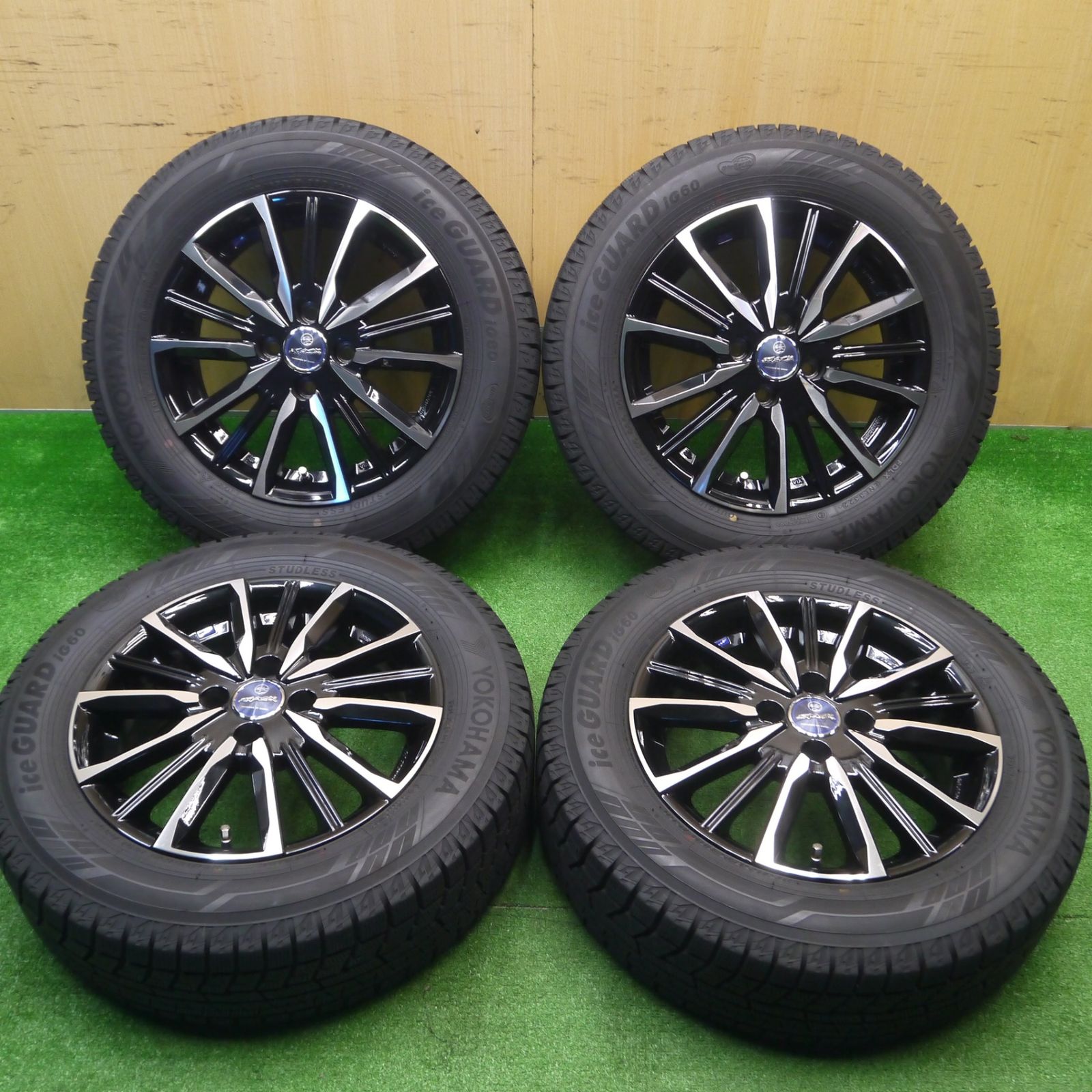 バリ溝】プレミックス グラッパ 17in 7J +38 PCD114.3 ヨコハマ アイスガード G075 225/60R17 アルファード  エクストレイル デリカD:5 中古 スタッドレスタイヤホイールセット | パーツ販売ナンバーワン