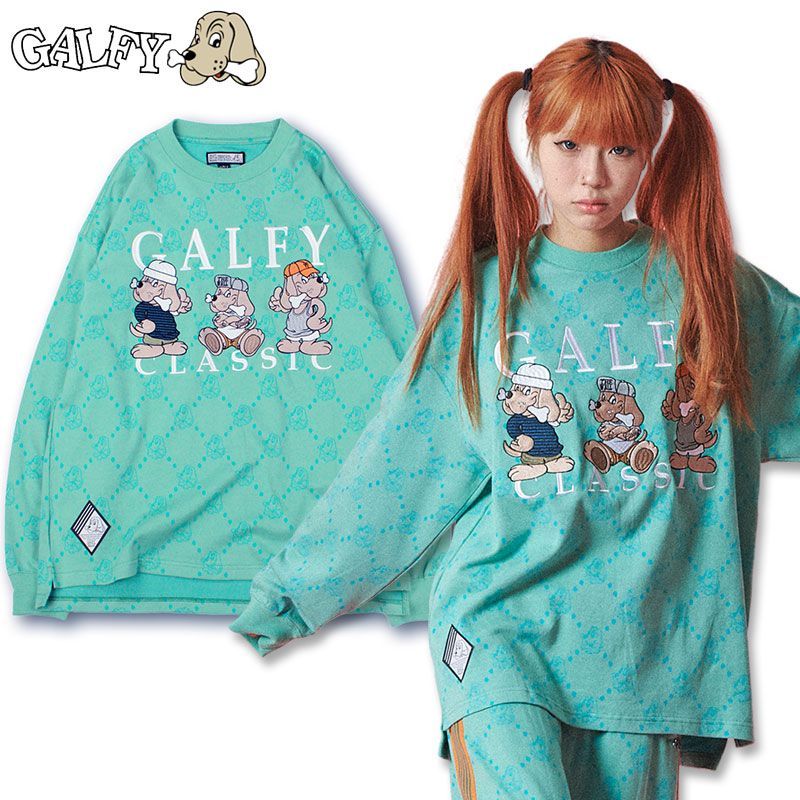 ガルフィー GALFY 紋紋ロンTee極 141005 長袖Tシャツ グリーン ガルフィー GALFY 紋紋ロンTee極 141005 長袖Tシャツ グリーン
