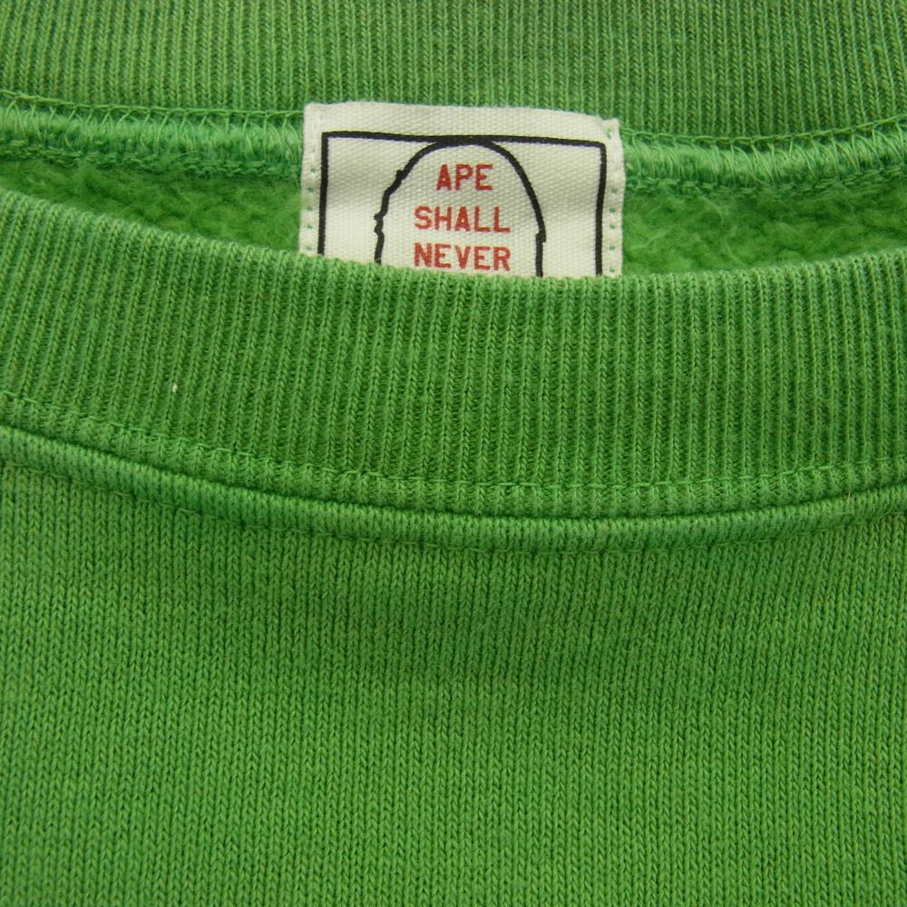 A BATHING APE アベイシングエイプ BABY MILO ベイビーマイロ 半袖 トップス スウェット Tシャツ グリーン グリーン系 S【中古】