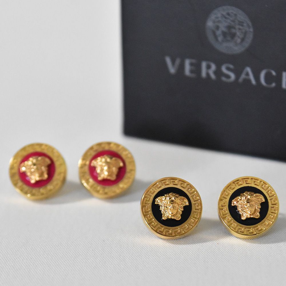 メンズ Versace ヴェルサーチ Medusa ピアス ゴールド 両耳ピアス(両耳用)