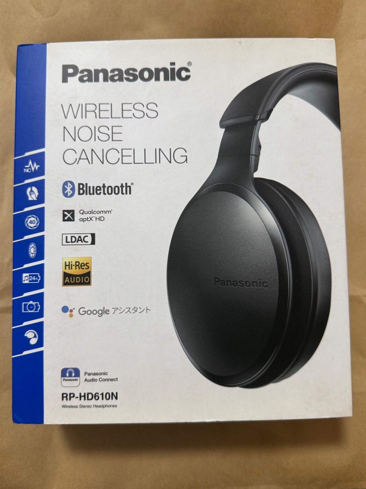 パナソニック Panasonic ワイヤレスステレオヘッドホン Google
