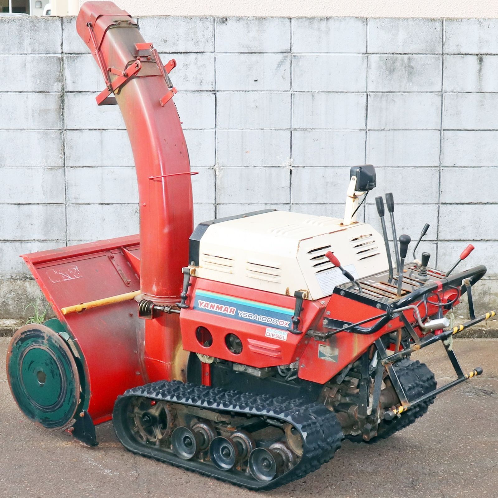 新潟発 ヤンマー 除雪機 YSRA1000DX 動作 済 HST 10馬力 ディーゼル 軽油 電動シューター 油圧ローリング 倉庫保管 除雪 雪かき