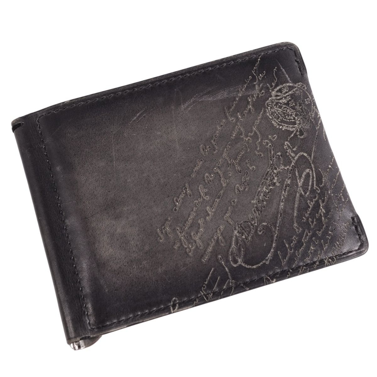 美品 ベルルッティ BERLUTI 財布 マネークリップ コンパクトウォレット