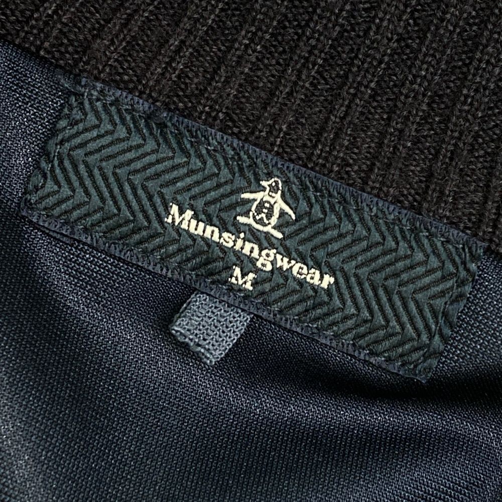 美品　Munsing Wear マンシングウェア　ジップジャケット サイズ：M MUNSING WEAR マンシングウェア 裏地付 ウール混