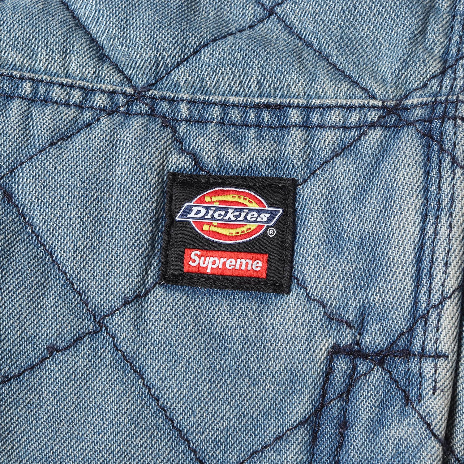 シュプリーム×ディッキーズ キルテッド ダブルニー ペインターパンツ インディゴ Supreme シュプリーム 21AW ×Dickies Quilted Double Knee